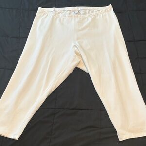 J Jill White Cropped Leggings 3X NWT